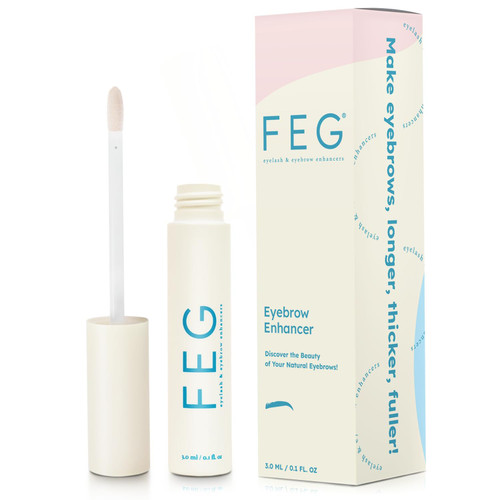 FEG Eyebrow Enhancer Growth Serum for Thicker Brows | Natural Brow Enhancing Serum for Growing and Thickening Eyebrows | Stimulates Natural Growth | 3ml | Single Pack