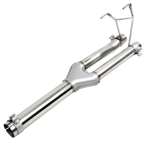 YOLANDO Dual Exhaust Muffler Y-Pipe Direct Fit Kit Fits 2009-2019 For Dodge Ram 1500 Hemi 5.7L Pickup Truck Stainless Steel