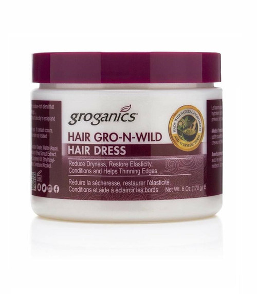 Groganics Hair Gro-N-Wild Conditioning Creme, 6 oz (Pack of 2)