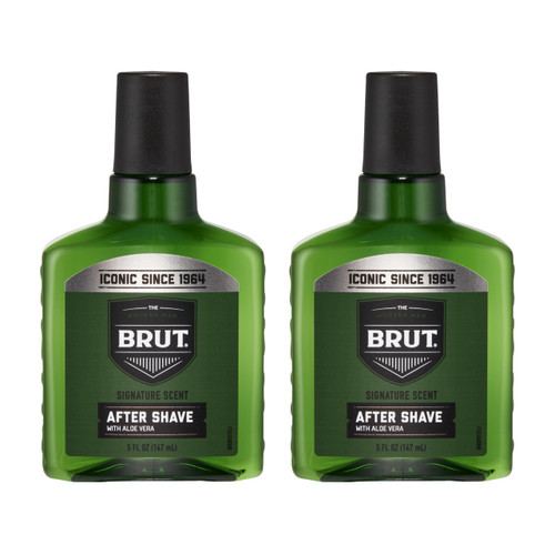 Brut Signature After Shave Fragrance for Men 5 Oz (Pack of 2)