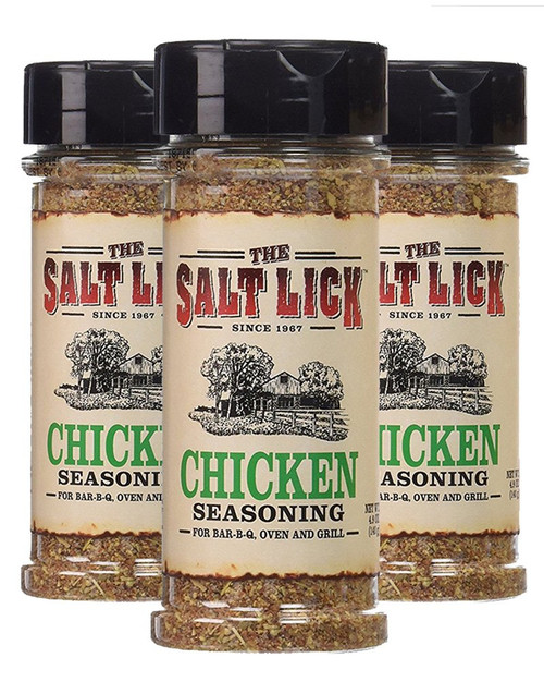 The Salt Lick Seasoning 4-5oz Bottle (Pack of 3) Select Flavor Below (Chicken 4oz)