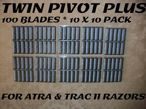 Personna Twin Pivot Plus - 100 Blades (10 x 10 Bulk Pack)
