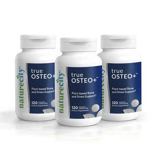 NatureCity True-Osteo+ Bone Support with Ashwagandha – for Strength & Density – Plant-Based Calcium with Organic AlgaeCal, Magnesium, Vitamin D3, K2, Silicon & Stress Support | 360 Veggie Capsules NatureCity True-Osteo+ Bone Support with Ashwagandha – for Strength & Density – Plant-Based Calcium with Organic AlgaeCal, Magnesium, Vitamin D3, K2, Silicon & Stress Support | 360 Veggie Capsules