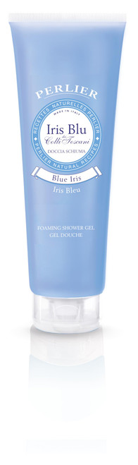 Perlier:"Iris Blu" Shower Foam, Blue Iris Scent - 8.4 Fluid Ounces (250mL) Tube [ Italian Import ]
