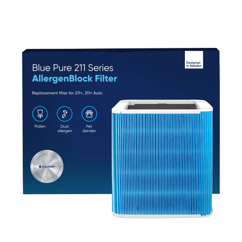 BLUEAIR Blue Pure 211+ Series AllergenBlock Filter, Genuine Replacement for Allergies, Pet Dander, Pollen, Dust - Fits 211+ and 211+ Auto, 3.3" x 20.8" x 12.3" BLUEAIR Blue Pure 211+ Series AllergenBlock Filter, Genuine Replacement for Allergies, Pet Dander, Pollen, Dust - Fits 211+ and 211+ Auto, 3.3" x 20.8" x 12.3"