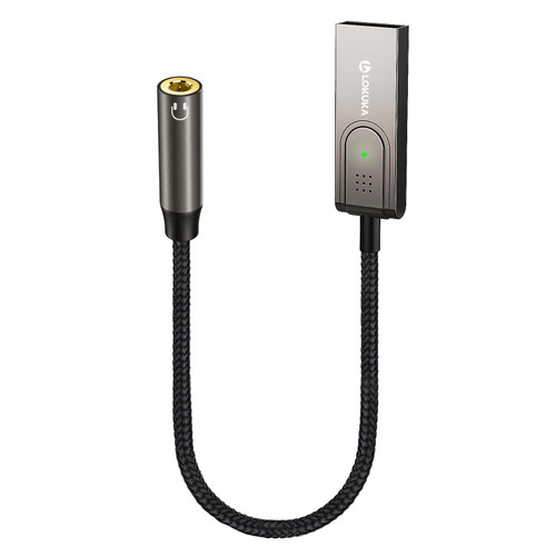 Bluetooth 5.3 to Aux Adapter for Car or Amp, USB to 3.5mm Female Bluetooth Receiver, Compatible with Wired Speaker, Car or Amplifier for Hands-Free Call, Voice Navigation, Music, Brown