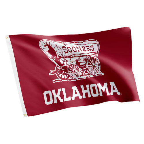 Desert Cactus University of Oklahoma UO Flag - 3 x 5 Feet Sooners Banner, Indoor/Outdoor Durable Fabric, 100% Polyester Design (Style G)