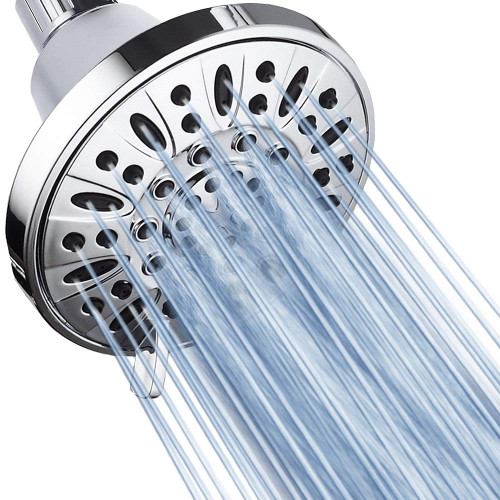 AquaDance Premium High Pressure 6-setting 4-Inch Shower Head for the Ultimate Shower Spa Experience! Officially Independently Tested to Meet Strict US Quality & Performance Standards – 1.8 GPM