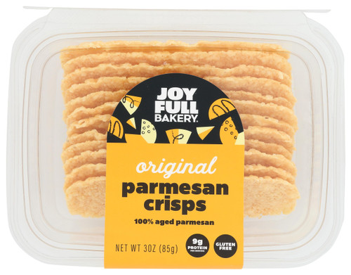 Joyfull Bakery Original Parmesan Crisps, Gluten Free, 3 Ounces (Pack Of 12)