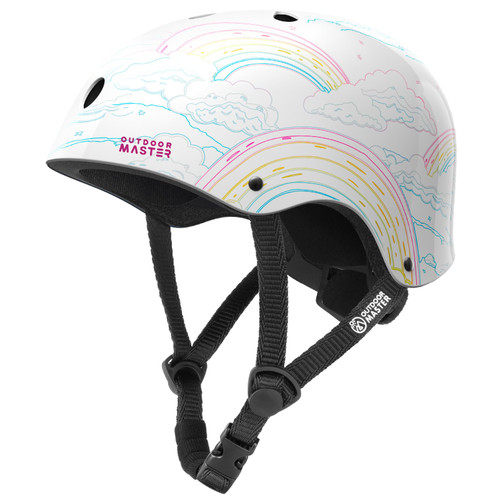 OutdoorMaster Youth & Kids Bike Helmet -Beetles Jr.Adjustable Multi-Sports Skateboard Helmet with Removable Liners for Balance Bike, Toddler Scooter