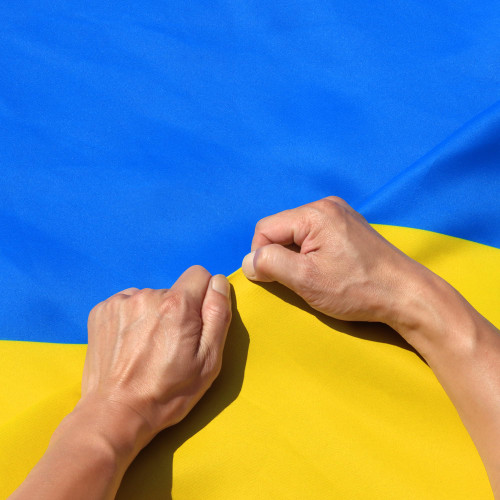 Anley Rip-Proof Double Sided 3-Ply Ukraine Flag 3x5 Ft - Vivid Color Canvas Header and Wrinkle Resistant - The Strongest Longest Lasting Ukrainian National Flag 3X5 Ft