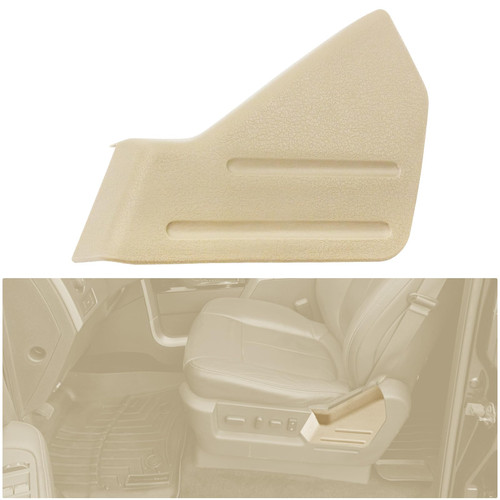 SuperDi Beige Left Driver Seat Trim Cover Panel Replacement for 2009-2014 Ford F-150 and 9L3Z-1661693-CA