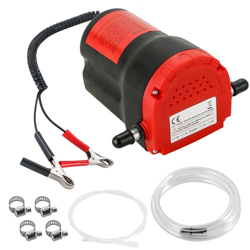 NYXOVA Oil Change Pump Extractor, 60W 12V Oil Diesel Fluid Pump Extractor Scavenge Suction Transfer Pump with Hose, Pump Oil Quick Changer for Boat, Car, Speedboat, Motorcycle (Red) NYXOVA Oil Change Pump Extractor, 60W 12V Oil Diesel Fluid Pump Extractor Scavenge Suction Transfer Pump with Hose, Pump Oil Quick Changer for Boat, Car, Speedboat, Motorcycle (Red)