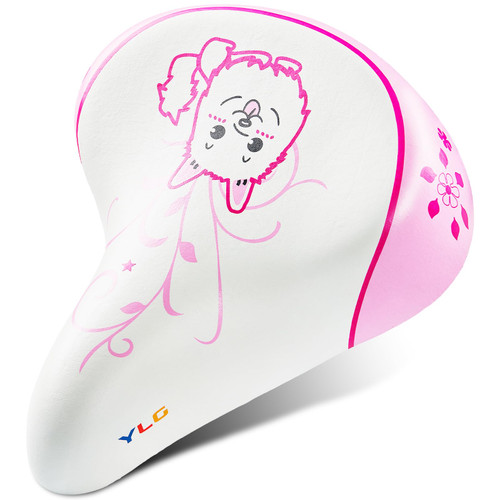 YLG Kids Bike Seat for Girls, Bike Seat Padded Memory Foam for Toddler, Breathable & Extra Soft Memory Foam Child Bicycle Saddle