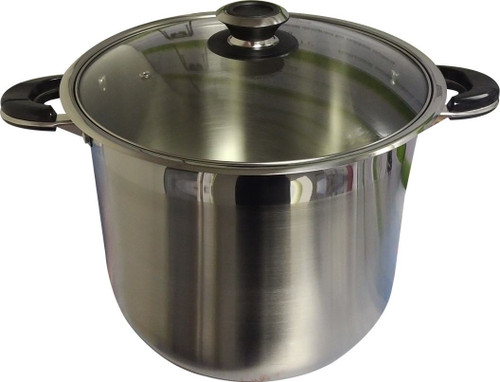 Ballington 24 Quart Stainless Steel Stock Pot with Glass Lid