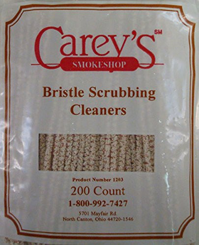 EA Carey 200 Pack of 6" Long Cotton Pipe Cleaners - Medium Firmness, Reusable, Made in USA