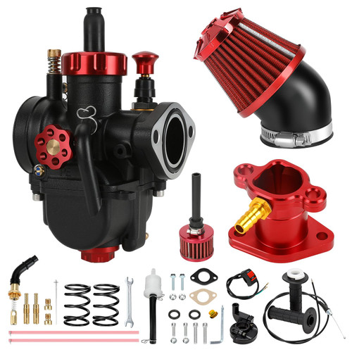 XIKOBY PE22 Carburetor Carb Throttle Assembly Main Jets Kit Compatible with Predator 212cc 224cc 196cc Coleman Mini Bike CT200U BT200X B200R KT196 Go Kart Baja Warrior GX160 OHV Clone Engine Parts