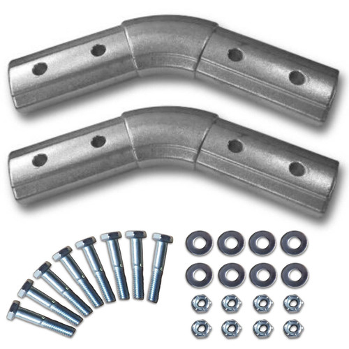 Carolina Tarps Aluminum 45 Degree Elbow for Dump Truck Flip Tarp Systems (Two Elbows)