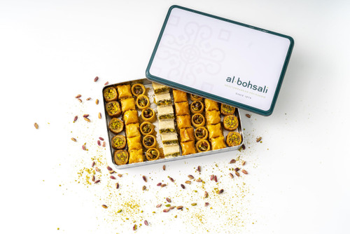 Al Bohsali 1870 Premium Mediterranean Assorted Baklava Mix – 53-Piece Luxury Pastry Collection | Handcrafted Since 1870