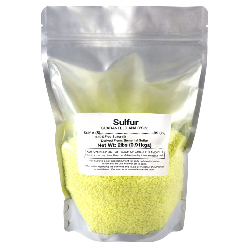 DL Wholesale Sulfur Bag 2lb Organic Plant Fertilizer, Garden Planting Soil Food for Vegetable Garden, Succulents, OMRI Certified