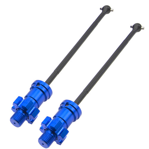 ShareGoo 2Pcs X-MAXX Drive Shaft Front Rear Drive Shaft Transmission Shaft #7750X Compatible with Traxxas X-Maxx 8S XMAXX 77086-4 1/5 RC Monster Truck (Blue)