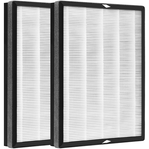 2 Pack TT-AP007 Replacement Filter for TaoTronics TT-AP007 Air Purifier, 3 in 1, H13 True HEPA with High-efficiency Activated Carbon and Pre-Filter