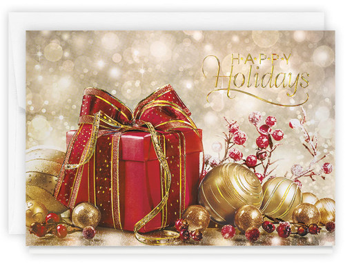 The Gallery Collection, 25 Count Card Pack, Christmas Cards with Foil Lined Envelopes (Holiday Display), For Business or Consumer