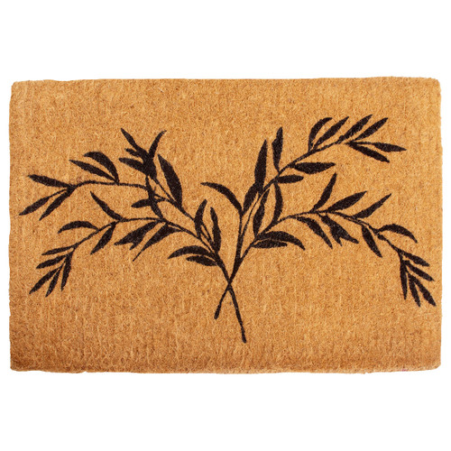 Calloway Mills AZ106352436 Bamboo Palm Coir Doormat, 24" x 36" x 1.50", Natural/Black