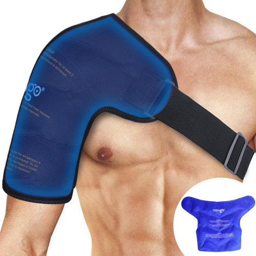 NEWGO Shoulder Ice Pack Wrap for Rotator Cuff Cold Therapy, FSA Eligible Gel Ice Pack for Injuries Reusable Cold Pack for Shoulder Swelling Discomfort After Surgery, Medium NEWGO Shoulder Ice Pack Wrap for Rotator Cuff Cold Therapy, FSA Eligible Gel Ice Pack for Injuries Reusable Cold Pack for Shoulder Swelling Discomfort After Surgery, Medium