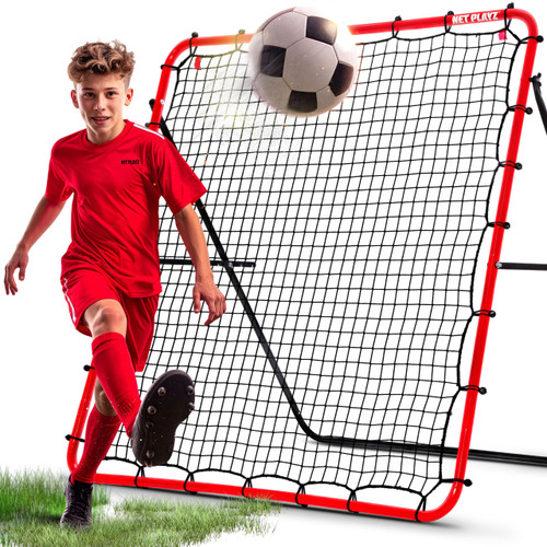 Soccer Rebounder Rebound Net, Kick-Back | Football Training Gifts, Aids & Equipment for Kids Teens & All Ages, Perfect Storage