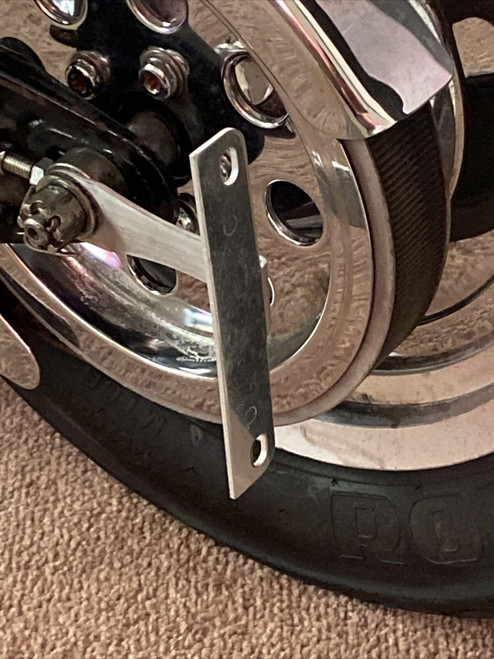 EACCESSORIES EA Flat License Plate Relocation Holder Bracket for Harley-Davidson Softail & Springer 1984-2025 - Rear Axle Tag Mount - Lightweight, Highly Durable, Rustproof (3/4-inch Hole)