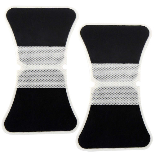 CHOICEMMED 2 Pack Universal Therma Heated TENS Unit Pads - Muscle Stimulator E-stim Electrodes - Universal Replacement Massage Pads for Electronic Pulse Stimulators - Reusable Pad for Electrotherapy