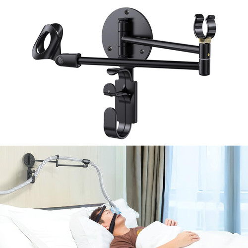 Cpap Hose Holder with Cpap Mask Following Function, Cpap Hose Hanger and Masks Hook Organizer for Bedside. Provides A Stable, Tangle-Free CPAP Supplies so You can Sleep Better. (Black) Cpap Hose Holder with Cpap Mask Following Function, Cpap Hose Hanger and Masks Hook Organizer for Bedside. Provides A Stable, Tangle-Free CPAP Supplies so You can Sleep Better. (Black)