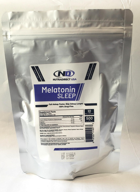 NutraDirect Melatonin 10mg Time Release - 500 Tablets NutraDirect Melatonin 10mg Time Release - 500 Tablets