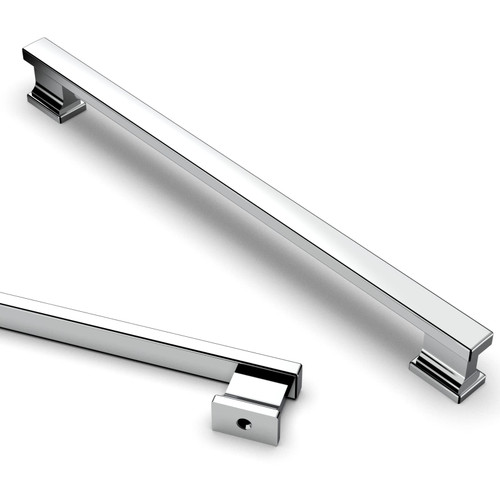 Asidrama 6 Pack 15 Inch(381mm) Polished Chrome Kitchen Cabinet Handles, Cabinet Pulls Kitchen Cabinet Hardware for Cupboard Drawer Pulls