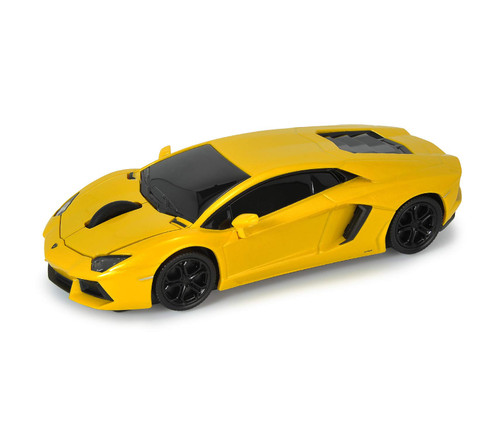 Wireless Computer Mouse - Computer Accessories - Yellow Wirelesss Mouse, Sport's Car Design with LED Lights - Style# L95901