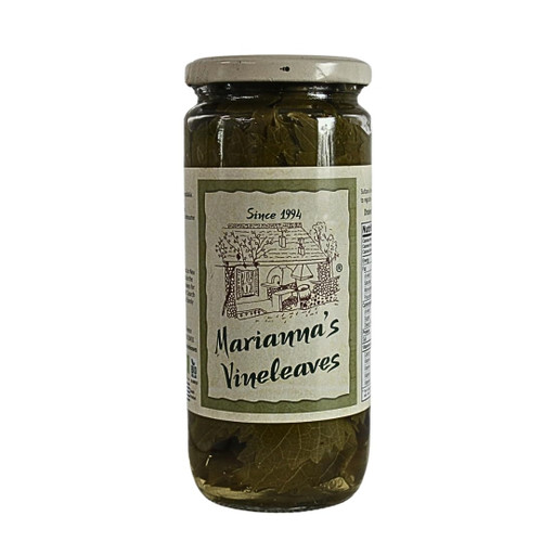 Marianna's Greek Organic Vineleaves, 200 g Drained Weight (60 leaves approx.)