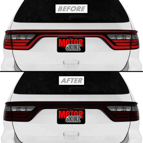SlickMod PreCut Vinyl Smoke Tint for 2014-2023 Dodge Durango Tail Light (20% Dark Smoke, 2. Taillight Cutout)
