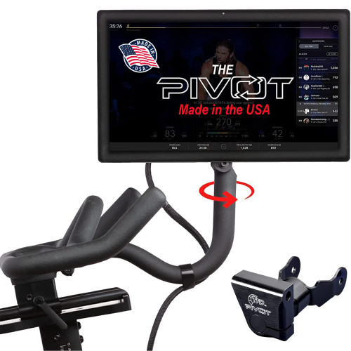 The Pivot for Peloton Bike Screens, Made in USA - 360 Degree of Movement Adjuster | Easily Adjust & Rotate Your Peloton Monitor | Peloton Accessories by TFD