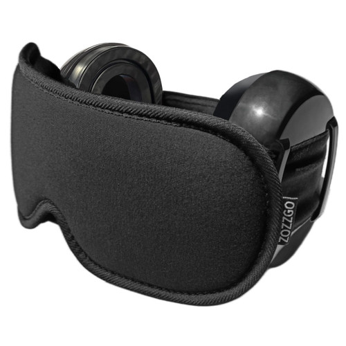 ZOZZGO Noise Reduction Ear Muffs Eye Mask for Sleeping Set, Noise Cancelling Earmuffs 3D Light Blocking Sleep Mask Set, Sound Proof Ear Protection Eye Cover for Night Blindfold Set, Deep Sleep Set