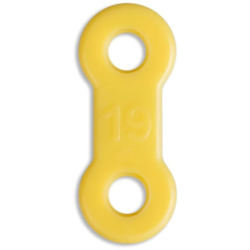 10 Pack: Replacement Straps for Anti-Snoring Appliance, 100% Latex Free Straps, EMA Compatible Straps (Yellow (Medium), 19mm)