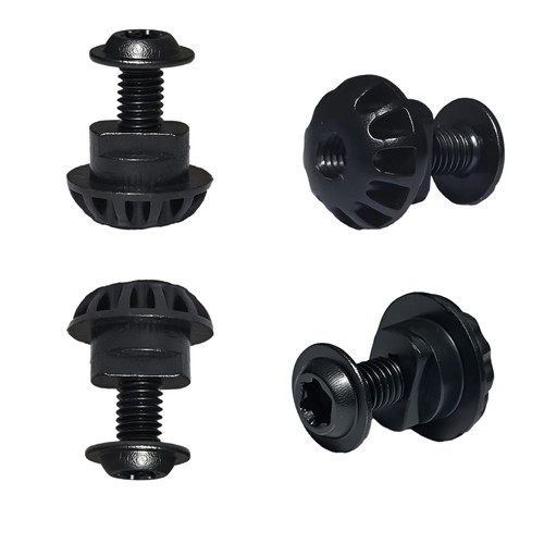 4 Pcs Screw Bolt and Plastic Grommet/Nuts Compatible with La-Z-Boy/Lazyboy Rocker Recliner Leg Rest Scissor Insert, Screw and Grommet Replaces Parts for footrest 3-Position Locks