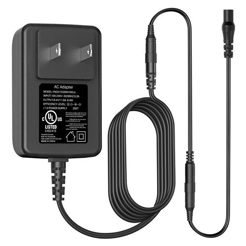 VIFOCUFY 8.4V 1A AC/DC Adapter Charger for Smart DIY Motorized Electric Roller Blinds Window Shades Drive Motor 7.4V 7.2V RF433 AM25 RF Rechargeable Battery Powered CH0161-0841000F Power Supply Cord