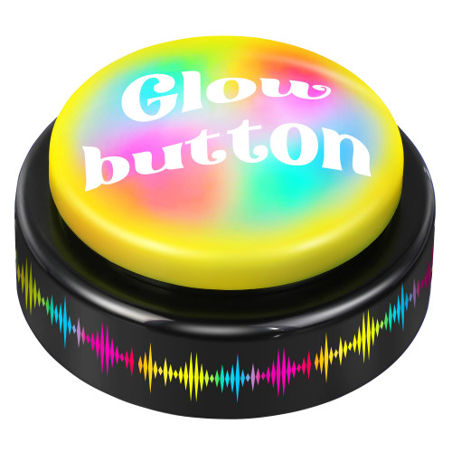Feekoon Dance Party Button, Plays 10 EDM Tracks, 30 Second Light Up Dance Bomb Button with Batteries Funny Gag Gift for Teachers, Classroom, Office, Coworkers & Friends (1 Pack,Original)