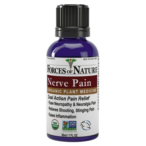 Forces of Nature Nerve Pain Management, Organic Topical Relief for Neuropathy & Nerve Discomfort, Homeopathic Medicine Supports Relief from Shooting Pains for Back, Hands, Legs & Feet, 1 fl oz Forces of Nature Nerve Pain Management, Organic Topical Relief for Neuropathy & Nerve Discomfort, Homeopathic Medicine Supports Relief from Shooting Pains for Back, Hands, Legs & Feet, 1 fl oz