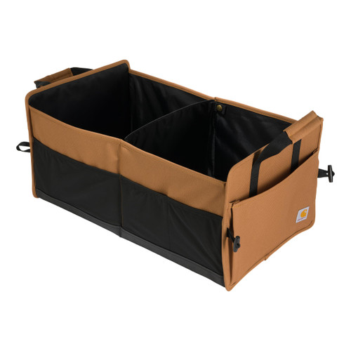 Carhartt Universal Collapsible Cargo Trunk Organizer, Portable Accessory Storage Organizer for Automotive, SUV, Trucks & Cars, Carhartt Brown, One Size