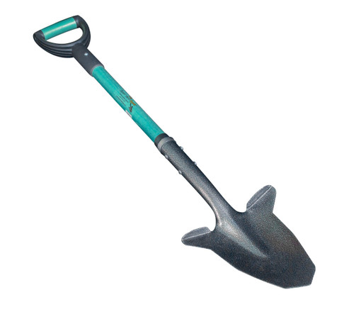 Spear Head Spade SHFD3 40" Teal Garden Spade Shovel - Gardening Shovel with a 9" x 11" Beveled Blade, Steel-Reinforced Fiberglass Long Handle & Cushioned D-Grip - Digging Spade for Planting
