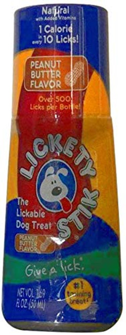 Lickety Stik Low-Calorie Liquid Dog Treat by Inovopet LLC - Peanut Butter