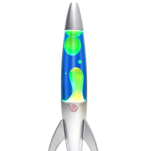 GANBIPU Original Liquid Lamp with Blue and Yellow Wax, 14.5 Inch Motion Cool Night Light Home Bedroom Office Decoration for Adults