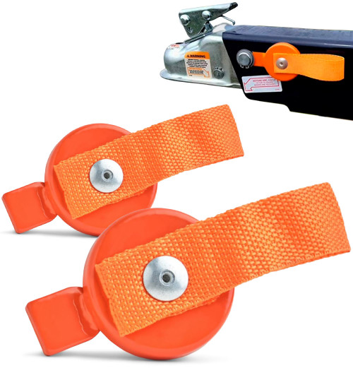 THD Magnetic Boat Trailer Surge Brake Lockout Key, with Easy Release Strap, for UFP A-60, A-70, A-75, A-84 Trailer (Pack of 2) (Orange)